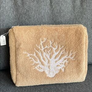 India Hicks Crabtree & Evelyn toiletry large pouch make up case cosmetics new
